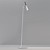Floor lamp design black, white, gray orientable GU10 1500mm