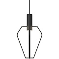 Lámpara colgante jaula LED negro-blanco GU10 regulable 6W 480mm alto