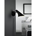 Wandlamp design zwart of wit E14 145mm diameter