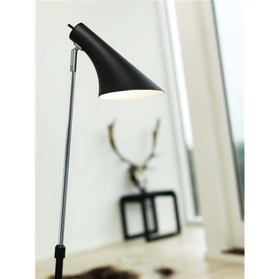 Standing lamp design black or white E14 740-1290mm high