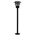 Garden post black-galvanized-inox E27 IP54 glass 920mm high