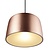Hanging lamp copper-black round E27 310mm diameter