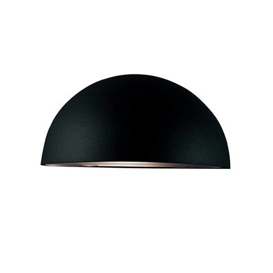 Scorpius wandlamp buiten, wit metaal-polycarbonaat, E27 fitting, IP23 spatwaterdicht, 200 x 100 mm