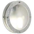 Wandlamp buiten kajuit rond grijs E27 IP54 240mm diameter