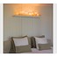 Authentage Aplique estilo country LED bronce-cromo-blanco 5 velas