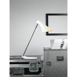 Vanilla bureaulamp wit metaal E14 fitting 440mm hoog