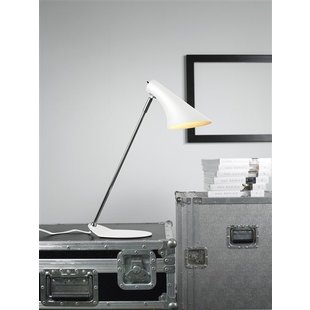 Vanilla desk lamp white metal E14 fitting 440mm high