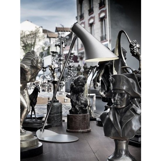 Lampe de bureau design blanche ou noire E14 440mm haut