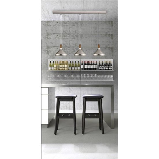 Rail for 3x hanging lamp 1130mm long gray