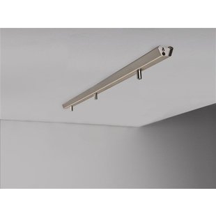 Rail voor 3x hanglamp 1130mm lang grijs