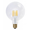 Bombilla LED redonda filamento 8W E27 regulable color oro