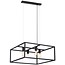 Fantasia Kago square pendant lamp in old copper, steel, 4x E27 fitting, 600x600x250mm, adjustable cables