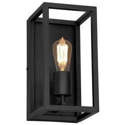 Applique murale Fantasia Kago noire rustique E27 300mm