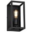 Fantasia Kago wall lamp black, rural style, steel, E27 socket (bulb not included), 300 mm high, IP20