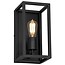 Wall lamp black or rust rural E27 300mm high