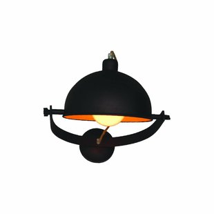 Wall light sconce industrial rust brown beige 350mm E27