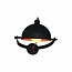 Homelighting Applique murale industrielle rouille beige 350mm E27, abat-jour métal Ø240mm, orientable, ampoule non incluse