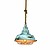 Pendant light white-green-old white industrial 350mm E27