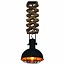 Pendant light kitchen industrial black yellow 240mm E27