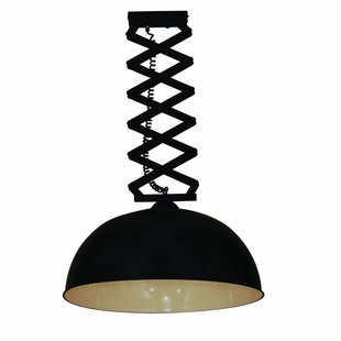 Lampe suspendue salon noir industriel 600mm