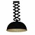 Lampe suspendue salon noir industriel 600mm