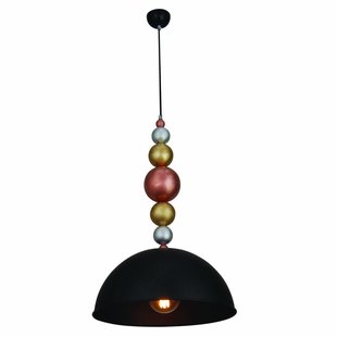 Hanglamp bollen boven eettafel zwart 380mm E27