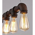 Pendant light vintage rust colour 670mm E27x5