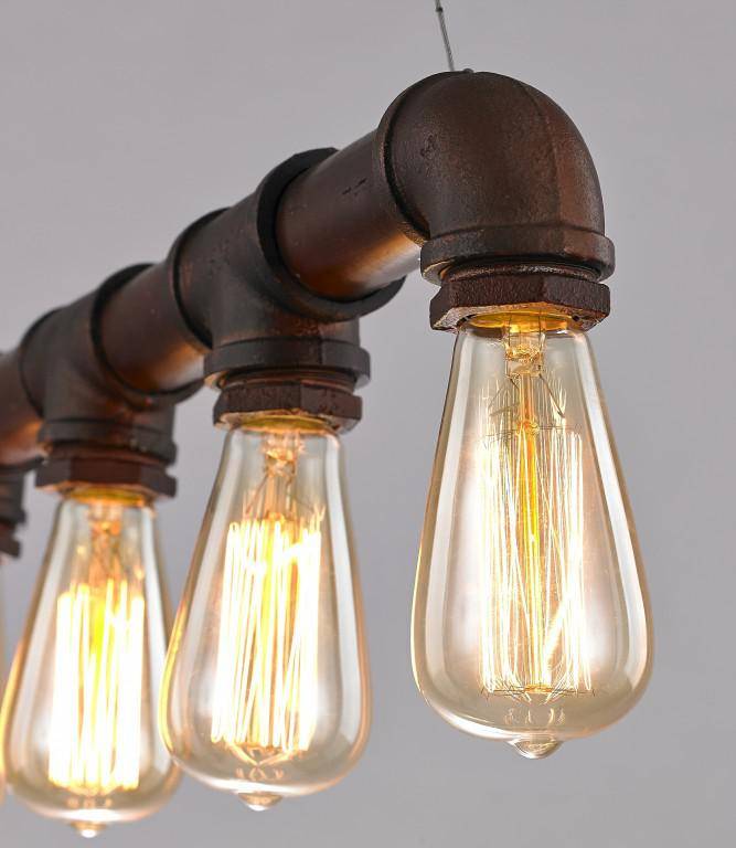 Feest eeuwig Quagga Hanglamp industrieel goedkoop roest 670mm E27x5 | My Planet LED