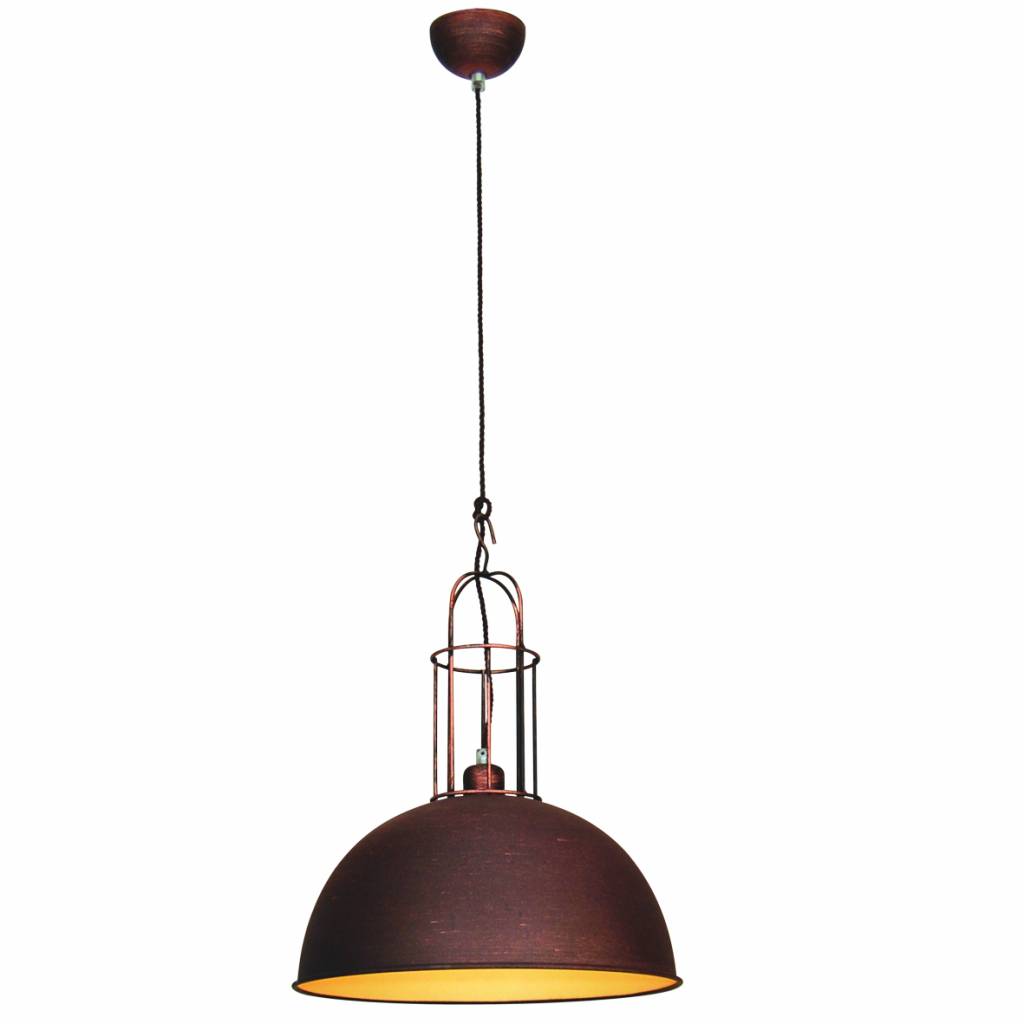 morgen huilen kast Hanglamp boven eettafel vintage koper, bruin, grijs 380mm | My Planet LED