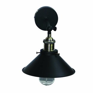 Wall light industrial black bronze 210mm E27