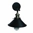 Wandlamp stoer met kap zwart brons 210mm E27