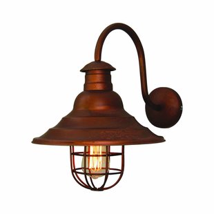 Wall light sconce copper vintage arc 300mm Ø E27