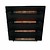 Homelighting Toro plafonnier carré industriel noir 450x450mm E27x4