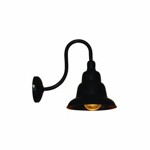 Wandlamp met kap vintage zwart 210mm diameter E27
