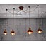 Pendant light copper industrial 1500mm Ø E27x4