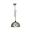 Hanglamp woonkamer chroom conisch 300mm diameter E27