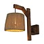 Homelighting Silas Wandleuchte aus Holz und Seil, E27-Fassung, Höhe 40 cm, Tiefe 40 cm, Schirmdurchmesser 21 cm