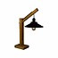 Lampe de table industrielle bois 700mm haut E27 310mm Ø