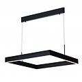Fantasia Fantasia Pure square pendant light, integrated LED 31W, 2170 lumen, 3000K, Ø615 mm, white aluminium