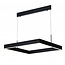 Fantasia Fantasia Pure suspension carrée, LED intégrée 31W, 2170 lumens, 3000K, Ø615 mm, aluminium blanc