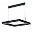 Hanglamp vierkant design LED bruin, zwart, wit 31W