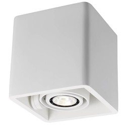 Fantasia ZivaBox plafonnier plâtre blanc carré GU10
