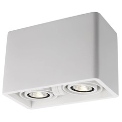 Fantasia Zivabox Aufbaustrahler GU10x2 Gips weiß