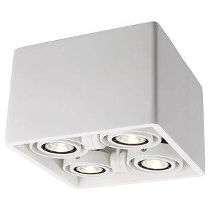 Fantasia Zivabox ceiling lamp plaster square GU10x4 205x205mm