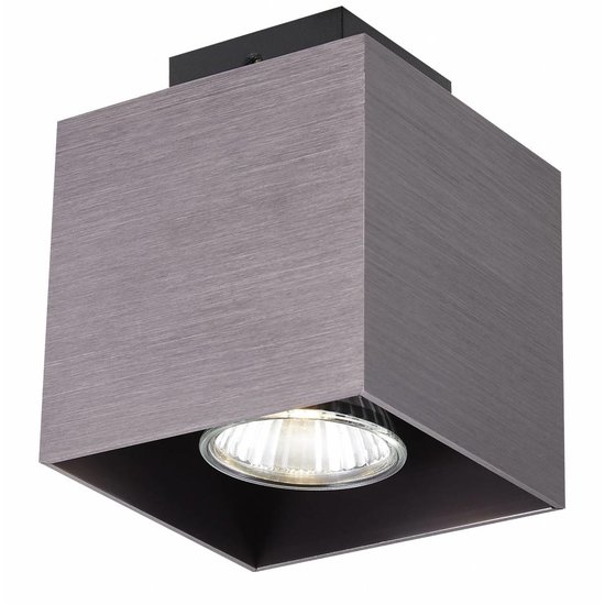 Fantasia Kubo plafonnier blanc - aluminium carré, GU10 5W LED 400 lumens, 2700K blanc chaud, dimmable, 90x90x110mm