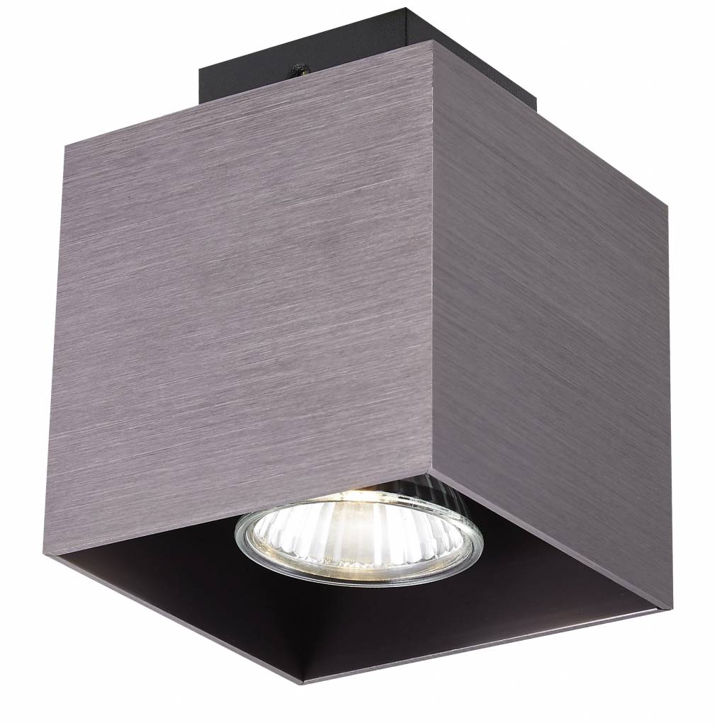  Plafonnier  led carr   GU10 blanc noir cuivre brun 5W 