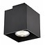 Lámpara de techo blanco, marrón cobre, negro GU10 5W 90x90mm