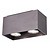 Plafondlamp wit, koper bruin, zwart GU10 2x5W 180x90mm