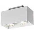 Plafondlamp wit, koper bruin, zwart GU10 2x5W 180x90mm