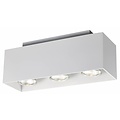 Fantasia Kubo plafonnier rectangulaire blanc, 270x90mm, 3x GU10 LED 5W inclus (2700K, dimmable, IP20)